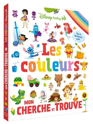 Couverture de Les couleurs : mon cherche et trouve : plus de 100 éléments cachés
