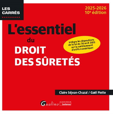 Couverture de L'essentiel du droit des sûretés : 2025-2026