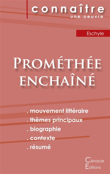 Couverture de Fiche de lecture Prométhée enchaîné de Eschyle (Analyse littéraire de référence et résumé complet)
