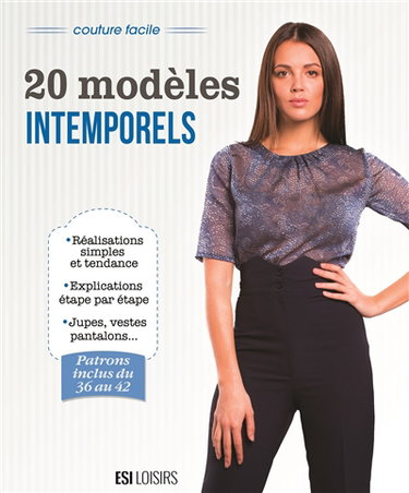 Couverture de 20 modèles intemporels : couture facile