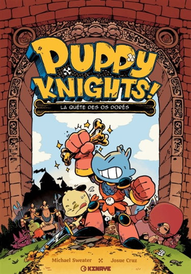 Couverture de Puppy knights!. Vol. 1. La quête des os dorés