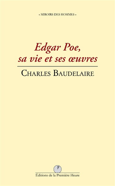 Couverture de Edgar Poe, sa vie et ses oeuvres