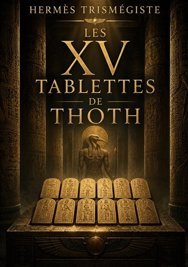 Couverture de Les XV tablettes de Thoth : Un voyage dans les mystères ésotériques de l'antique sagesse égyptienne et les secrets de la légendaire civilisation atlante.
