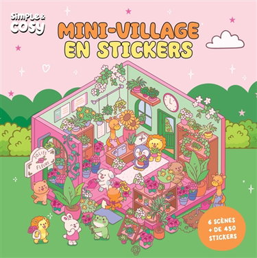 Couverture de Mini-village en stickers : 6 scènes, + de 450 stickers