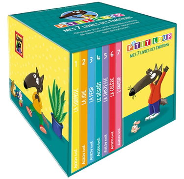 Couverture de P'tit Loup : mes 7 livres des émotions