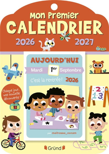 Couverture de Mon premier calendrier 2026-2027