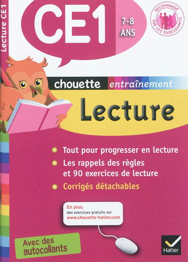 Couverture de Lecture CE1, 7-8 ans