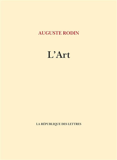 Couverture de L'art
