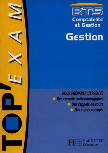 Couverture de Gestion, BTS comptabilité et gestion
