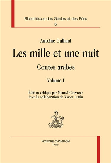 Couverture de Les mille et une nuit : contes arabes par Antoine Galland