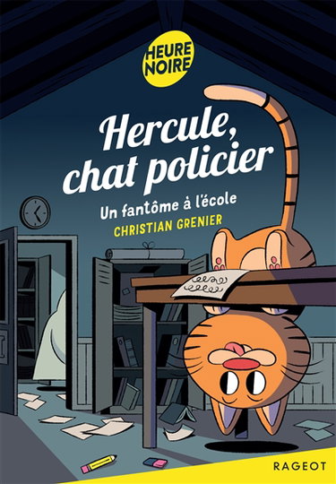 Couverture de Hercule, chat policier. Un fantôme à l'école par Christian Grenier
