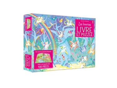 Couverture de Les licornes : livre et puzzle par Camilla Garofano
