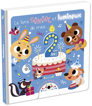 Couverture de Le livre sonore et lumineux de mes 2 ans