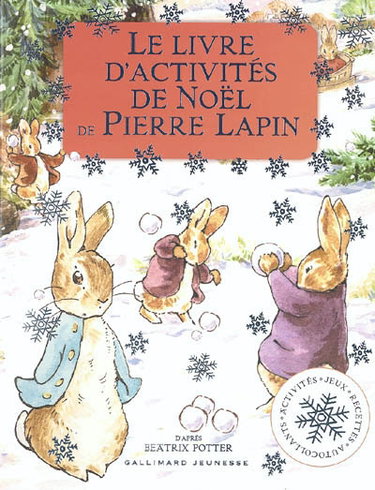 Couverture de Le livre d'activités de Noël de Pierre Lapin par Beatrix Potter