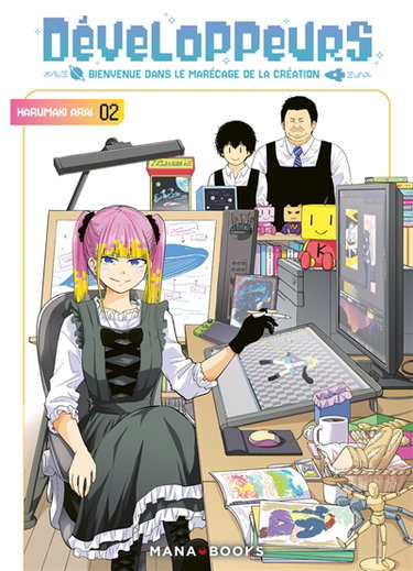 Couverture de Développeurs : bienvenue dans le marécage de la création. Vol. 2 par Arai Harumaki