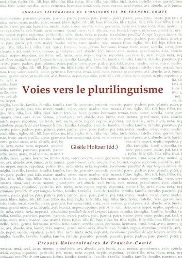 Couverture de Voies vers le plurilinguisme par Gisèle Holtzer