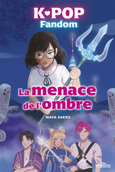 Couverture de K-pop fandom : la menace de l'ombre par Maya Saenz