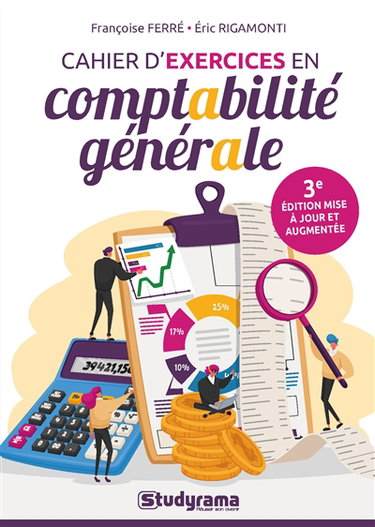 Couverture de Cahier d'exercices en comptabilité générale par Françoise Ferré