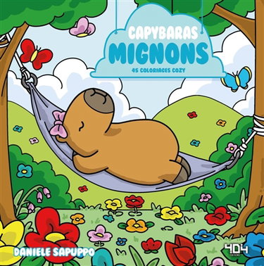 Couverture de Capybaras mignons : 45 coloriages cozy par Daniele Sapuppo