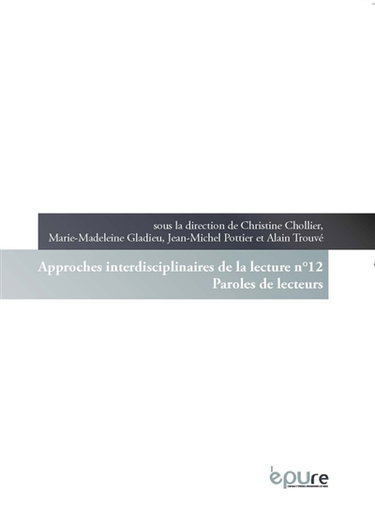 Couverture de Paroles de lecteurs par Christine Chollier