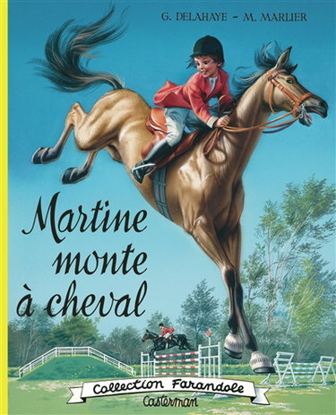 Couverture de Martine monte à cheval par Gilbert Delahaye