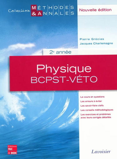 Couverture de Physique 2e année BCPST-véto par Jacques Charlemagne