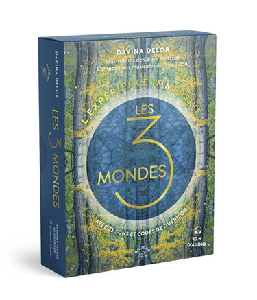 Couverture de L'expérience immersive : les 3 mondes : avec 33 sons et codes de guérison par Davina Delor