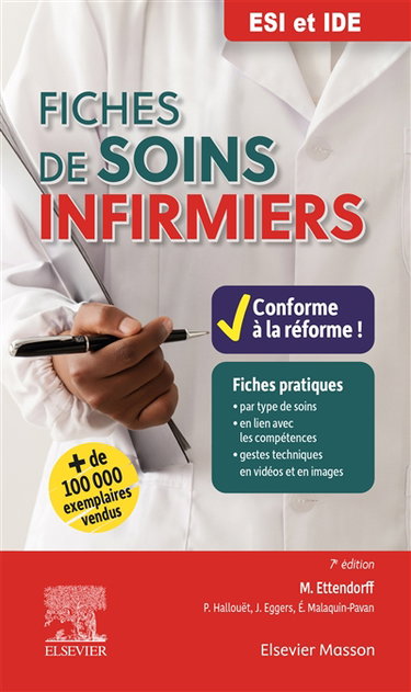 Couverture de Fiches de soins infirmiers par Marion Ettendorff