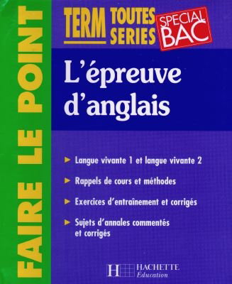 Couverture de L'épreuve d'anglais, terminales toutes séries par Annie Sussel