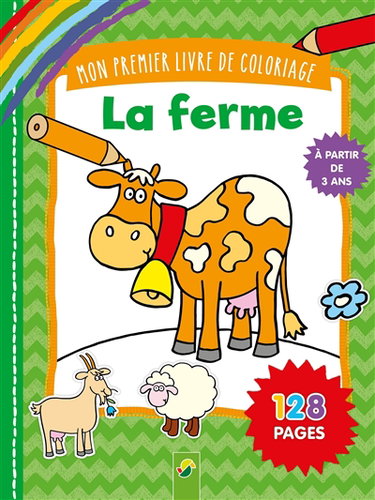 Couverture de La ferme : mon premier livre de coloriage par Manfred Tophoven