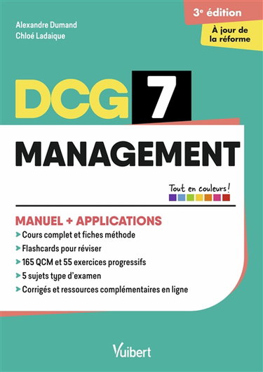 Couverture de DCG 7, management : manuel + applications par Alexandre Dumand