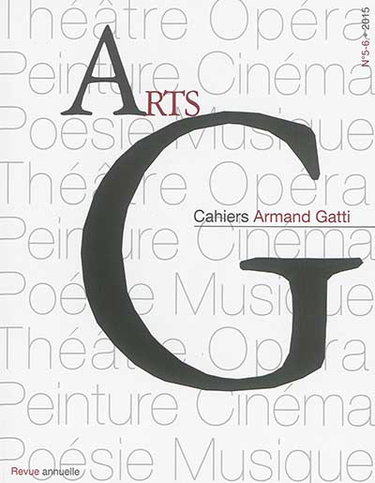 Couverture de AG, cahiers Armand Gatti, n° 5-6. Arts