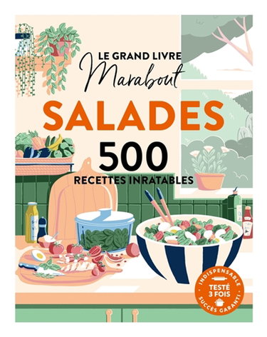 Couverture de Le grand livre Marabout salades : 500 recettes inratables