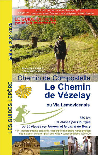 Couverture de Le chemin de Vézelay ou via Lemovicencis : chemin de Compostelle