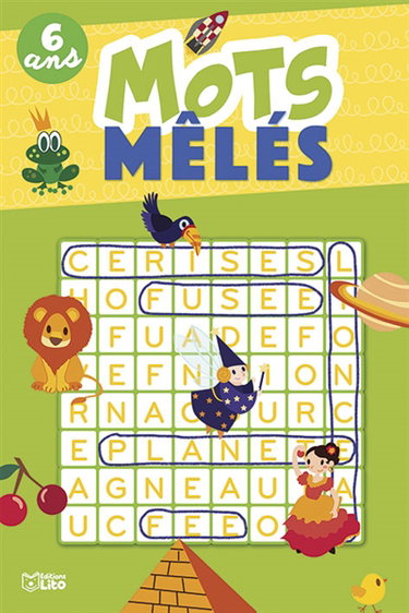 Couverture de Mots mêlés : 6 ans