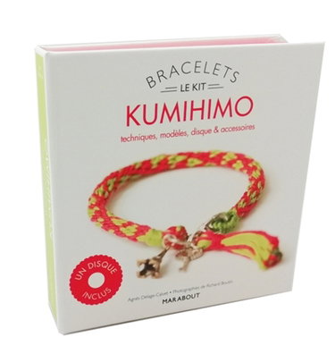 Couverture de Le kit bracelets kumihimo : techniques, modèles, disque & accessoires