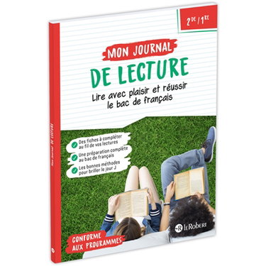 Couverture de Mon journal de lecture 2de, 1re : lire avec plaisir et réussir le bac de français : conforme aux programmes