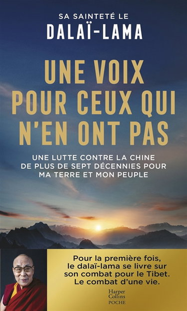 Couverture de Une voix pour ceux qui n'en ont pas : une lutte contre la Chine de plus de sept décennies pour ma terre et mon peuple