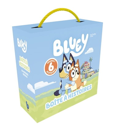 Couverture de Bluey : boîte à histoires : hourra !, 6 histoires