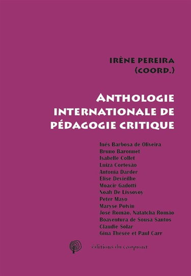 Couverture de Anthologie internationale de pédagogie critique