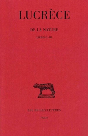Couverture de De la nature. Vol. 1. Livres I-III