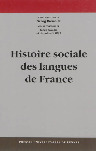 Couverture de Histoire sociale des langues de France