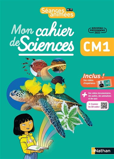 Couverture de Mon cahier de sciences CM1 : nouveau programme 2023
