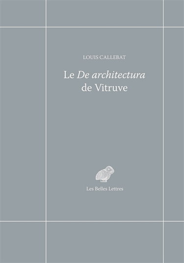 Couverture de Le De architectura de Vitruve