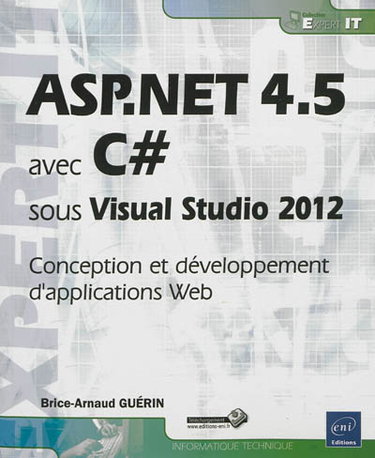 Couverture de ASP.Net 4.5 avec C# sous Visual Studio 2012 : conception et développement d'applications Web
