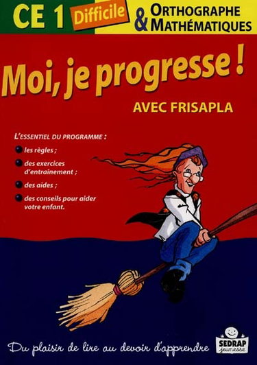 Couverture de Lecture, orthographe, mathématiques CE1 difficile : approfondir les connaissances