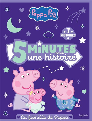 Couverture de Peppa Pig : 5 minutes pour une histoire : la famille de Peppa