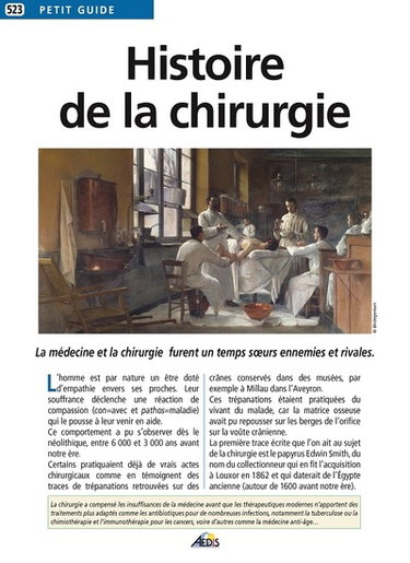 Couverture de Histoire de la chirurgie