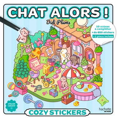 Couverture de Cozy Stickers Didi Plums (avec pince) : Chat alors !