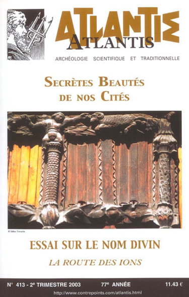 Couverture de Atlantis, n° 413. Secrète beauté de nos cités